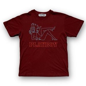 NWT Playboy Vegas embroidered graphic tee S